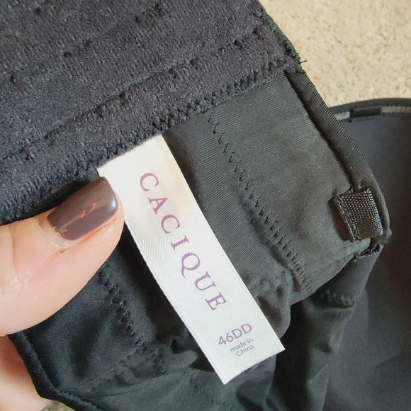 Cacique Black Strapless Bra 46DD - Picture 3 of 4